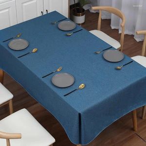 Table Cloth 2024 Simple Pure Color PVC Tablecloth