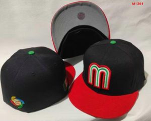 2024 Herren Baseball Mexicos Fitted Hats Classic World Series Hip Hop Sport SOX Full Closed LA NY Design Caps Chapeau 1995 Stitch Heart „ Series“ „ Love Hustle Flowers a7