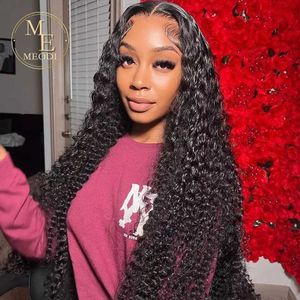 Synthetic Wigs Synthetic Wigs 40 Inch 13x6 Hd Curly Lace Front Human Hair Wigs Brazilian For Women Pre Plucked 13x4 Deep Wave Frontal Wig 4x4 5x5 Closure Lace 240327