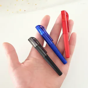 30 Pz/lotto Mini Penna Gel Portatile 0.5mm Nero Blu Rosso Inchiostro Opaco Neutro Penne Scuola Ufficio Firma Bambini Forniture di Cancelleria