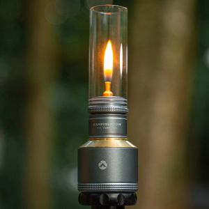 Tillbehör Candlelight Kit Portable Lamp Windproof Candlelight Outdoor Camping Gasburner Light Tent Lamp Picnic BBQ Fishing Lantern