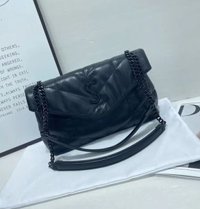 Designers Crossbody Bag Womens Luxurys YSLF LOULOU bag Handbags Purse Fashion Leather Clutch Black Chain Lambskin Shoulder Bags backpack Bags 29cm