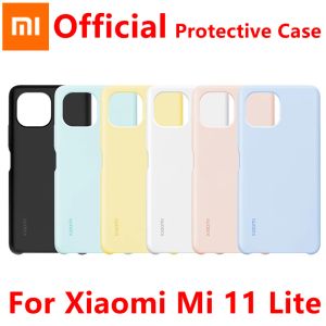 Controllo Custodia in silicone originale Xiaomi Mi 11 Lite Cover posteriore morbida in TPU skinfriendly per Xiaomi Mi 11 Lite Vendita calda ufficiale Xiaomi 11lite