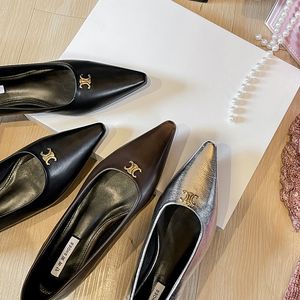 Mulher Ballet Flats bombas de couro calçados de moda de moda de moda patente