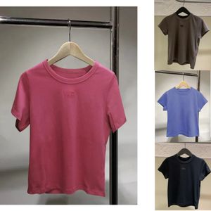 女性用衣料品レターのための高度なバージョンソリッドサマーTシャツ