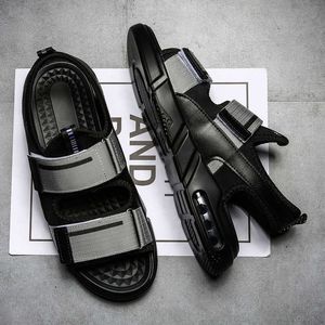 HBP Non-Brand Hochwertige Modeschuhe, lässige Sandalenschuhe, bestes Verkaufsmaterial, Grau, tragbar, Sommer, Outdoor, Wandern, Sport, Herren-Sandale