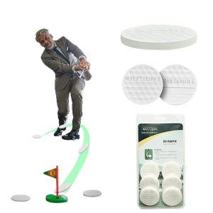AIDS Golf Flat Swing Swing Practiche da golf palline da golf piatte portatili palline da golf leggero per esercitarsi all'aperto interno