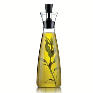 Olive Oil Dispenser Decorative Dark Glass Bottle tät behållare hjälper till att förhindra färgning | 17 oz Pot Clear Color 240307