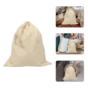 Laundry Bags Canvas Bag Dirty Clothes Drawstring Large Clothing Mesh Travel Organizer Lingerie Wash Holder