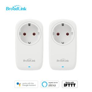 Kontroll 2Pack EU 16A WiFi Smart Socket Broadlink SP4 ELEKTRISKA PLUKAR SOCKETS SMART Outlets Voice Control av Alexa och Google Home