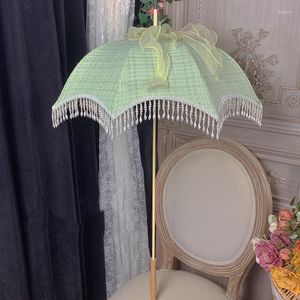 Paraplyer bröllop parasol paraply girly vintage pografi lolita spets söt långhandtagande vakta chuva invertido solig ängel