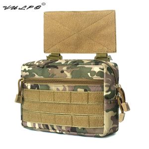 Sacos tático bolsa sub abdominal drop down barriga saco utilitário para d3 equipamento de peito mk3 colete caça placa transportadora saco de armazenamento