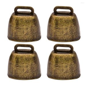 Party Supplies 4 PCS Metal Cow Bell Iron betande Anti-stöldklockor Får Dörr Tinkle Decor Farming Accessories Pendant Ornament Nötkreatur