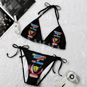 Suits Demokratiska republiken Kongo -vapenbeläggning 3D -tryck Kvinnliga kvinnor Micro Bikini Set Summer Beachwear Sexig Beach Bathing Suits
