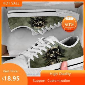 Shoes Hot Fashion Skull Design Leisure Comfortable Lace Up Vulcanized Shoes Mens Womens Classic High Top Ladies Sneakers Footwear Shoe