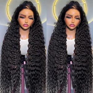 13x6 Hd Transparent 250 Density Water Wave Lace Frontal Human Hair Wigs Loose Deep Wave Lace Front Wig Curly Brazilian for Women