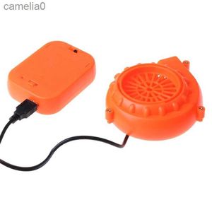 Fãs elétricos Mini ventilador soprador bateria para mascote cabeça inflável traje roupas grill para fácil transporte itens domésticos práticos A0NCC24319
