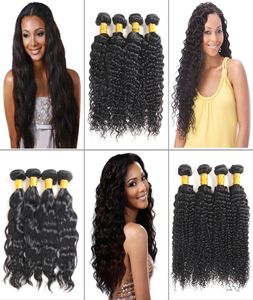 8A Mink Brazillian Deep Wave Fail Bundles Wefts 100 nieprzetworzone wiązki fali wodnej przedłużenia Brazylijskie Kinky Curly Human Human Virgin 3820613