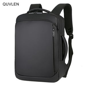 Ryggsäck för män multifunktionella affärsanteckningar USB laddning vattentät film Mens backbag Casual Bag 240313