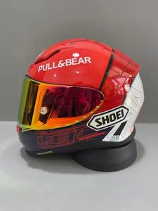 Capacete de rosto inteiro shoei z7 marquez 6, capacete antiembaçante com viseira para homem, carro de equitação, motocross, corrida, capacete de moto