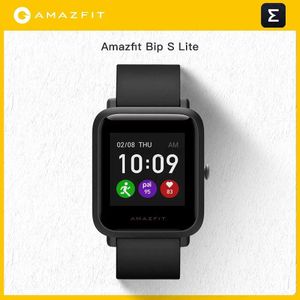 腕時計amazfit bip liteスマートウォッチ30日間のバッテリーxiaomi音楽コントロールIOSシステム240319