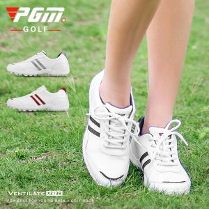 Botas PGM Women Golf Shoes Antislip Breathable Sneakers Ladies Super Fibra Sapatos à prova d'água Treinadores de lazer esportivos ao ar livre