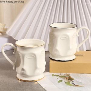 Mugs Ceramics Human Face Mug Coffee Cups Water Cup Afternoon Tea Milk Drinkware Gift