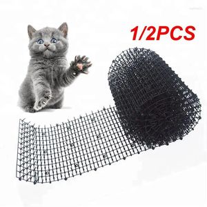 Cat Carriers 1/2PCS Garden Scat Mats Repellent Mat Safety Trees Skewer Prickle Strips Spikes Prevent Dog Mesh Plastic Spike Pet