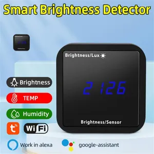 Smart Home Control Automated High-Performance Security System Ljusstyrka Sensor Energibesparande Display Linkage Innovative Sleek