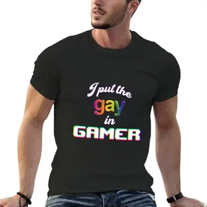 Polo da uomo I Put The Gay In Gamer - Pride T-shirt Kawaii Abbigliamento Camicia ad asciugatura rapida T personalizzata