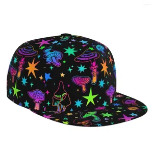 Бейсбольные кепки с блестящими звездами и грибами, бейсболка с 3D принтом, повседневная шляпа от солнца, элегантный этнический стиль, модная сценическая хип-хоп, женская и мужская кепка