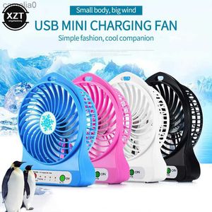 Electric Fans Portable Mini Fan Air Cooler USB Wasgeable Desktop Fan 3 Mode Speed ​​Regulation Summer Outdoor Plies Handfläkt med LED -lampor C24319