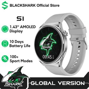 WISTWATCHES Wersja globalna czarny rekin S1 Smartwatch 1.43 Amortyzowane bezprzewodowe ładowanie 10-dniowe Monitorowanie żywotności baterii inteligentnego Watch 240319