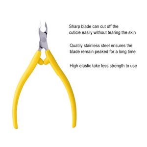 Nagelkonstkuttar Nippers Cutter-tång Dead Skin Remover Manicure Clipper Scissor Pedicure Fingernail Trimning Tool- For Manicure Clipper Scissor