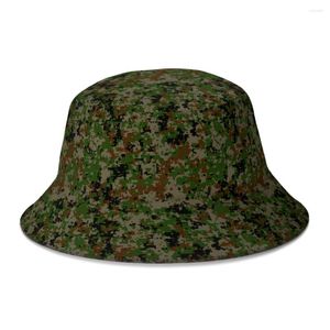 Berets Cool American Flag USA Camo Camouflage Military Bucket Hat For Women Men Teenager Foldable Bob Fishing Hats Panama Cap Autumn