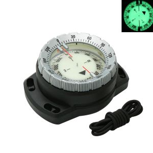 Compass Underwater 50M Diving Compass Digital Scuba Luminous Balanced Watch with Elastic Rope for Diving Camping and Outdoor Activity