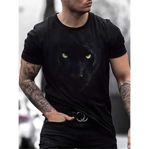 Mens T-shirt Shirt Tee Graphic Animal Crew Neck Green Blue Purple Yellow Brown 3D Print Plus Size Casual Daily Short Sleeve Clothing Apparel Basic Designer Slim