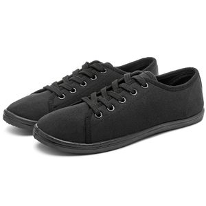 HBP Scarpe da ginnastica basse basse nere all'ingrosso senza marchio da donna Scarpe da ginnastica basse da donna Scarpe da donna alla moda