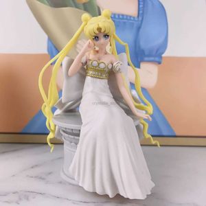 Manga pikna dziewczyna tsukino usagi figurki anime srebrno-biay ksiyc ksiniczka modele gara zestawy zabawki z pvc dla dziewczynki na Biurko Kolekcjonerskie 240319