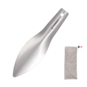 Strumenti Tomshoo Titanium Garden Hand Hand Pala da campeggio per esterni per la pazzia di zaino per escursioni da picnic