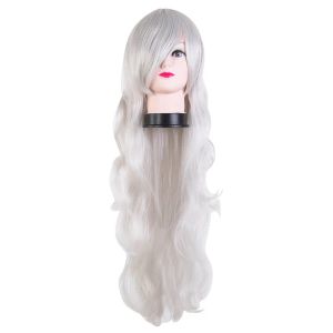 Wigs Halloween Wig FeiShow Synthetic Heat Resistant Long Curly Hair Carnival Costume Ball Cosplay Peruca Masker Masquerade Hairpiece