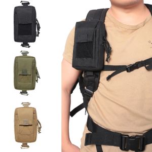 Bags Tactical Molle Phone Pouch Military 1000D Mobile Phone Wallet Bag Outdoor Vest Backpack Hanging Bag Hunting EDC Waist Tool Pack
