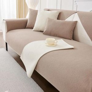 Chair Covers Solid Color Sofa For Living Room Anti-Slip Dustproof Universal Four Season Sofas Waterproof Cushion
