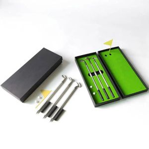 Yaratıcı Yazma Malzemeleri için AIDS Premium Mini Golf Putter Pen Set Seçim Acces