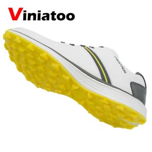 Skor Nya vattentäta golfsneakers män Vita professionella golfskor Spikless Anti Slip Sport Sneakers Golfande skor för män