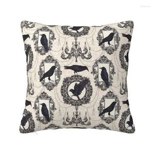 Pillow Halloween Raven Case Sofa Gothic Witch Luxury Cover Soft Pillowcase