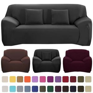 Capas de sofá de cor sólida para sala estar estiramento assento capa de sofá loveseat funiture toda urdidura toalha slipcovers 240306