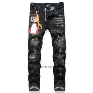 Stree Tears Mens Denim Designer Jeans Embroidery Pants Fashion Holes Trouserschg2307197