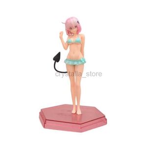 アニメ・マンガモモ・ベリア・フィギュルキアニメstrj kpielowy deviluke stojcy seksowna dziewczyna model figurka zabawki z pvc dla chopcw prezenty dekoracja stou 240319