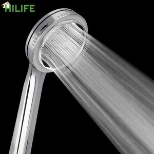 Bathroom Shower Heads 1 high-pressure rain chrome plated shower head with pressure nozzle high-quality water-saving nozzle Y240319